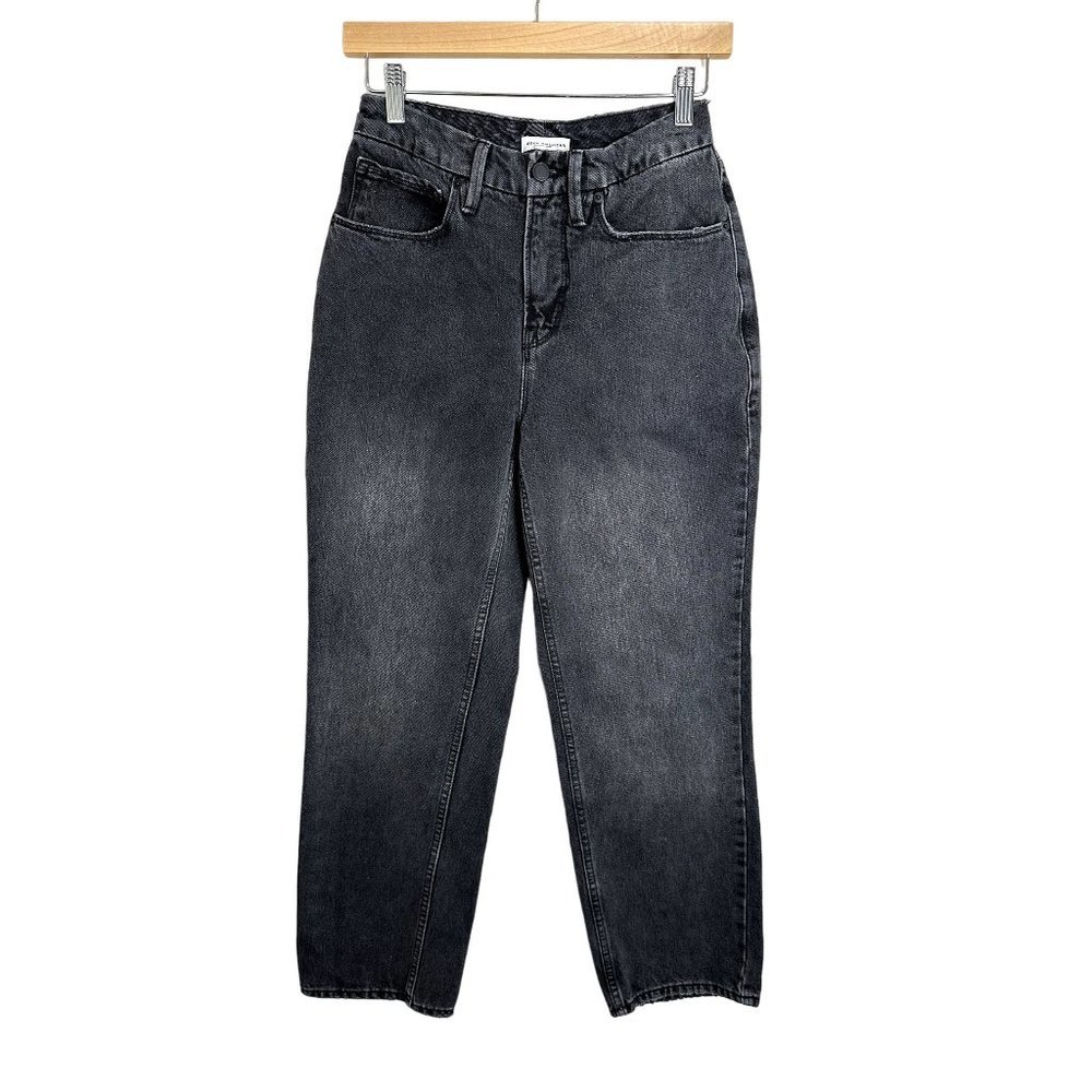 Good‎ American '90s Duster Straight Leg Jeans Womens Size 26 Black Wash